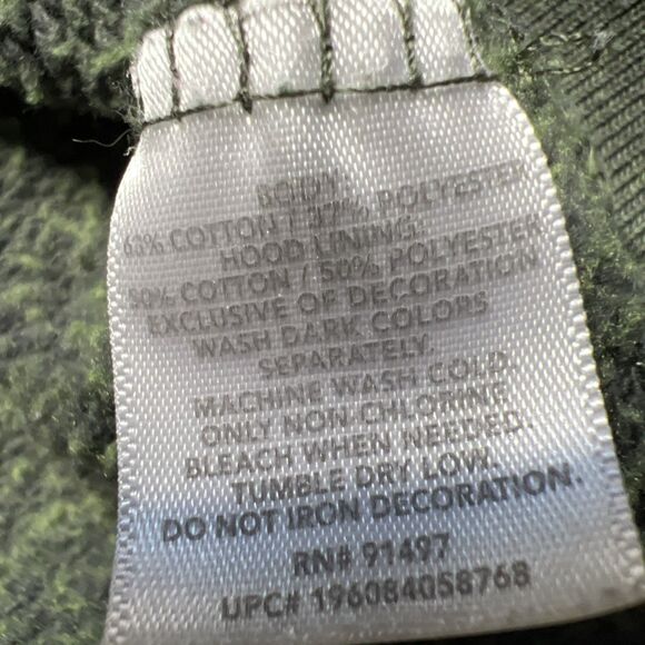 STATE OF MINE Army Green CALIFORNIA Hoodie Hooded Sweatshirt Mens Size Medium - Picture 6 of 7